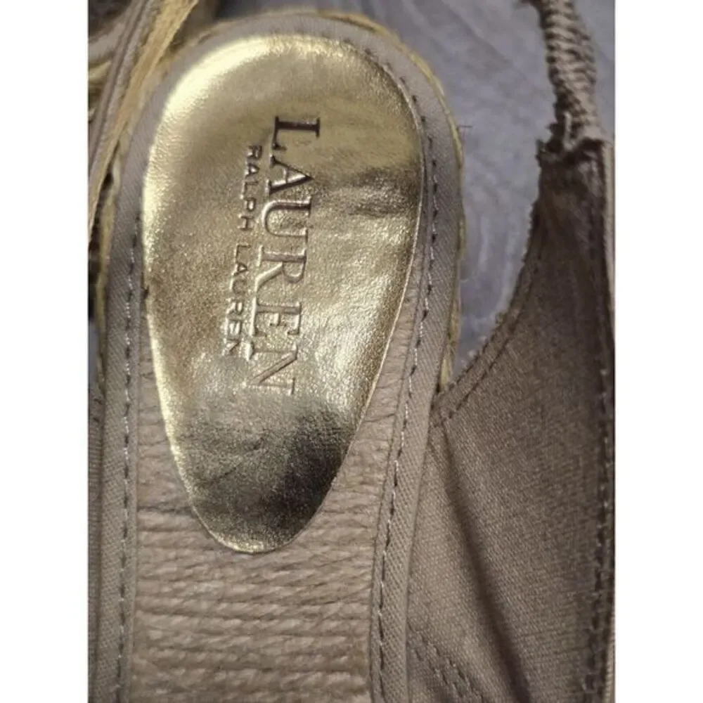 Lauren Ralph Lauren Catrin Women's Slingback Wedge Heel‎ Sandals Shoes Size 7B